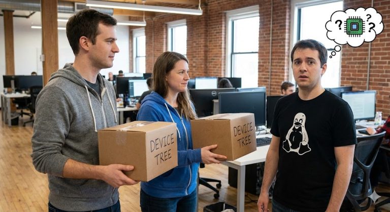 Devicetree in firmware or packaged with the OS?